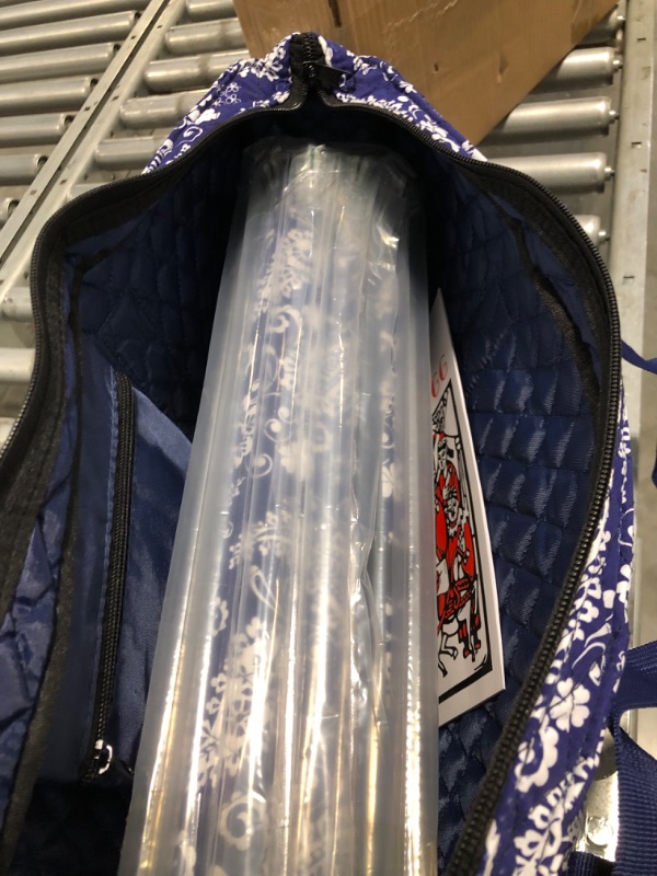 Photo 1 of American Mahjong Game Set - Blue Paisley Soft Bag 166 Premium Tiles with 4 All-in-One Rack/Pushers,100 Chips,1 Wind Indicator, English Manual - Easy Carry Full Size Complete Western Mah Jongg Set