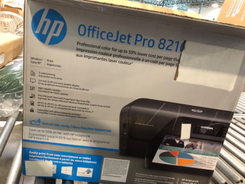 Photo 2 of HP OfficeJet Pro 8210 Wireless Color Printer (D9L64A) with and Instant Ink $5 Prepaid Code Printer + Instant Ink