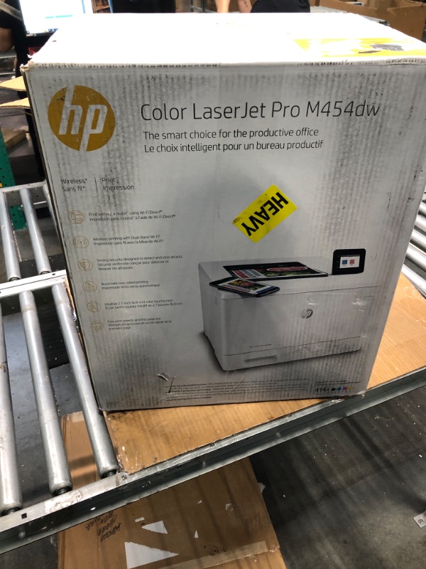 Photo 2 of HP Color LaserJet Pro M454dw Printer (W1Y45A) ,White