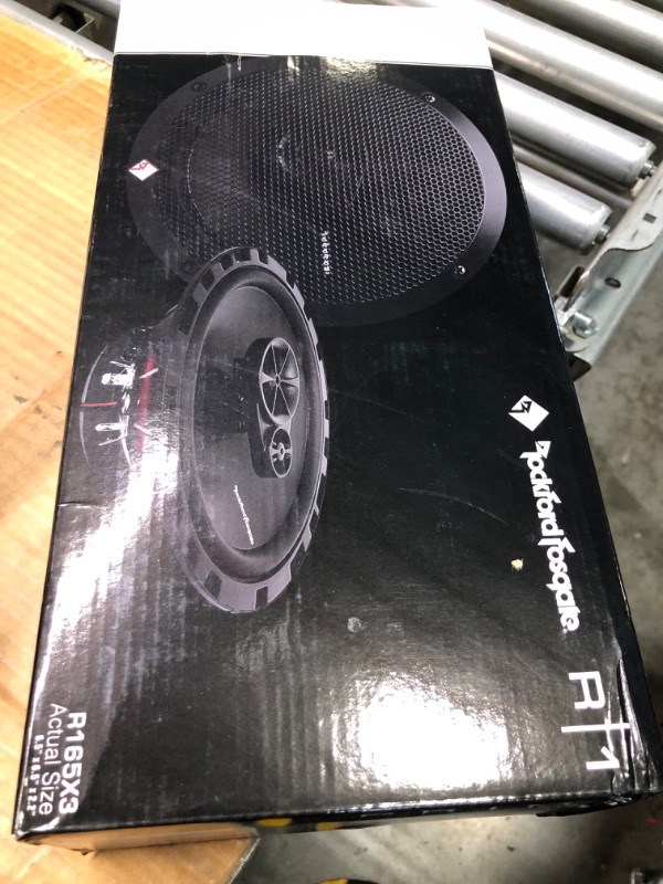 Photo 2 of Rockford Fosgate R165X3 Prime 6.5" Full-Range 3-Way Coaxial Speaker (Pair) , black 6.5-Inch Coaxial Speaker