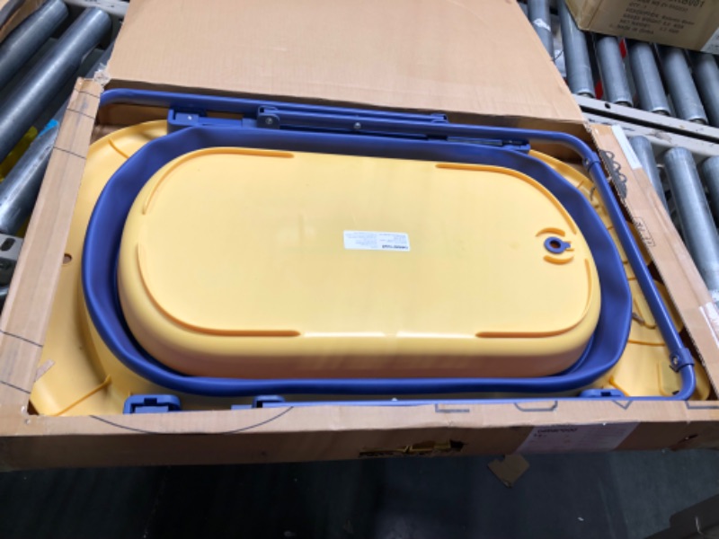 Photo 1 of Beberoad Love Collapsible Baby Bathtub Toddler Bathtub Portable Travel Baby Bath Tub for Newborn/Infant Height-Adjustable Baby Bathtub (Yellow)