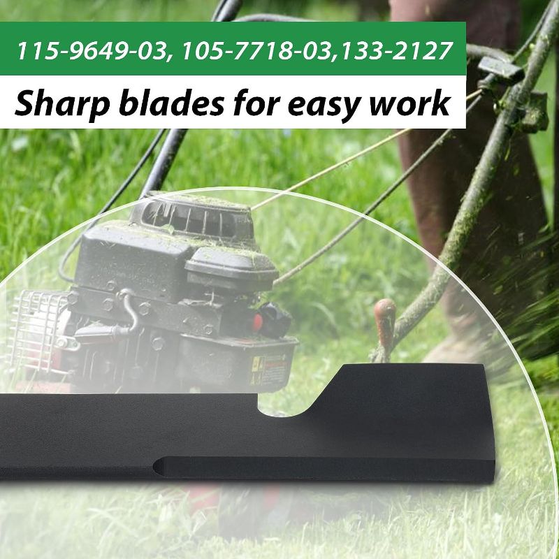 Photo 1 of 115-9649-03 Lawn Mower Blade Set Replace 115-9649 105-7718-03 133-2127 60" Timecutter Mower Blades Mower Blades, Compatible with Toro 60" Timecutter 6000 MX6050 ZX6020 ZX6030 ZX6050 MX6000 MX6080