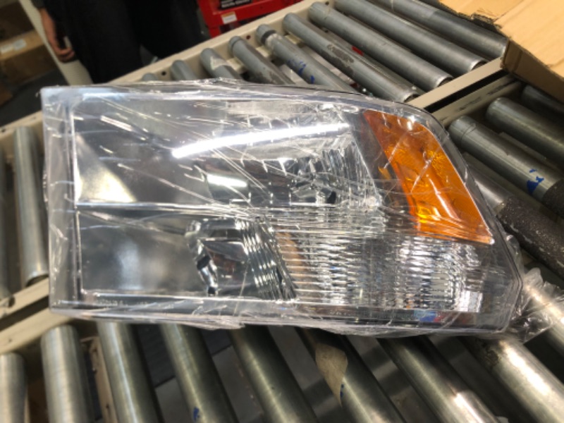 Photo 1 of ADCARLIGHTS for 2009 2010 2011 2012 2013 2014 2015 2016 2017 2018 Dodge Ram Headlight Assembly compatible with 09-18 Ram 1500/10-18 Ram 2500 3500 Chrome Housing Amber Reflector Headlamp Replacement