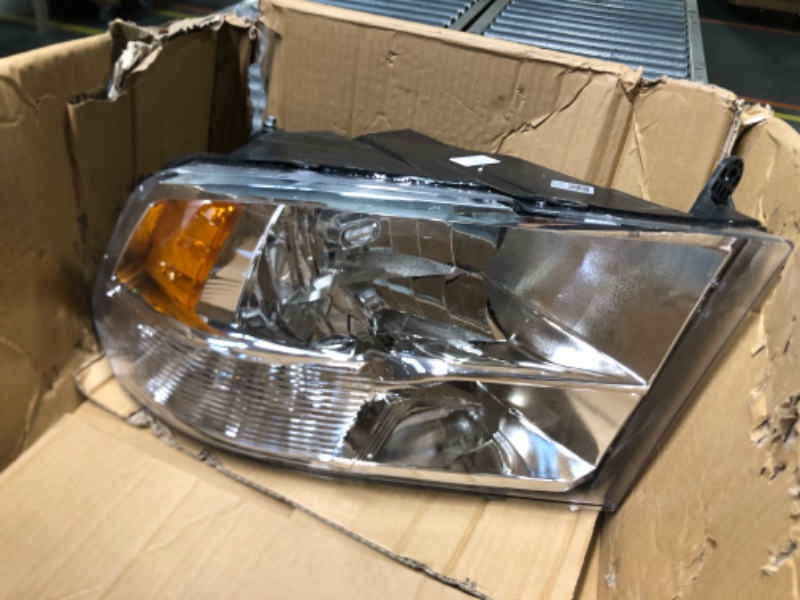Photo 1 of ADCARLIGHTS for 2009 2010 2011 2012 2013 2014 2015 2016 2017 2018 Dodge Ram Headlight Assembly compatible with 09-18 Ram 1500/10-18 Ram 2500 3500 Chrome Housing Amber Reflector Headlamp Replacement