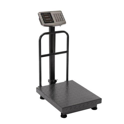 Photo 1 of 300kg Postal Scales Digital Floor Heavy Duty LED Bench Scale Electronic Platform Scale Durable Stainless Steel Scale for Warehouses Factories Supermarkets
