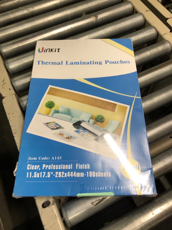 Photo 2 of Uinkit Hot Thermal Laminating Pouches 100 Sheets Large Quantity Packaging Laminator Sheets 11.5x17.5 - 100 Sheets Pack 3.5Mil for Sealed 11x17 Inches Document 11.5x17.5-100sheets pack