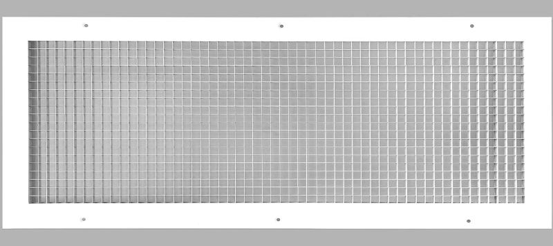 Photo 1 of 4" x 32" or 32" x 14" Cube Core Eggcrate Return Air Grille - Aluminum Rust Proof - HVAC Vent Duct Cover - White [Outer Dimensions: 16.75]
 