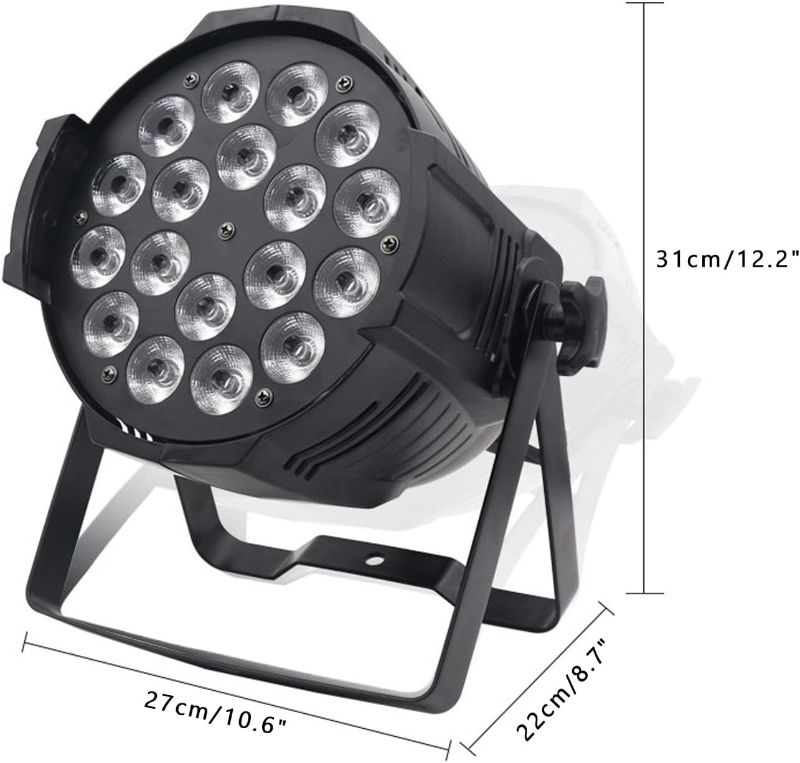 Photo 1 of 
Topteng 200W Moving Head Light 18LED AP, 18X10W Stage Lights RGBW DMX Color Change Spot Light DJ Lights 18 LEDs Par Stage Light for Concert, Nightclub,...