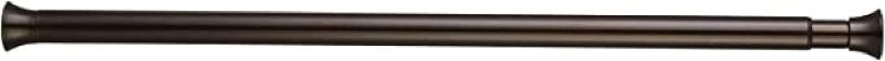 Photo 1 of  Shower Curtain Tension Rod, Adjustable Length, 42-73", Bronze