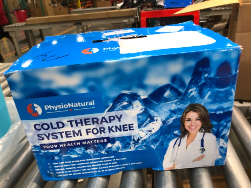 Photo 3 of  
Cold Therapy Machine — Cryotherapy Freeze Kit System — for Post-Surgery Care, ACL, MCL, Swelling, Sprains, and Other Injuries - Wearable, Adjustable Knee...