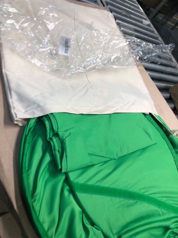 Photo 2 of RGTBANWPN Green Screen Chair, 59in Portable Green Screen Chair, Portable Background, 4.65ft Green Background Screen Portable, Chroma Key Green for Video Chat, Zoom, Green Screen Video Background.