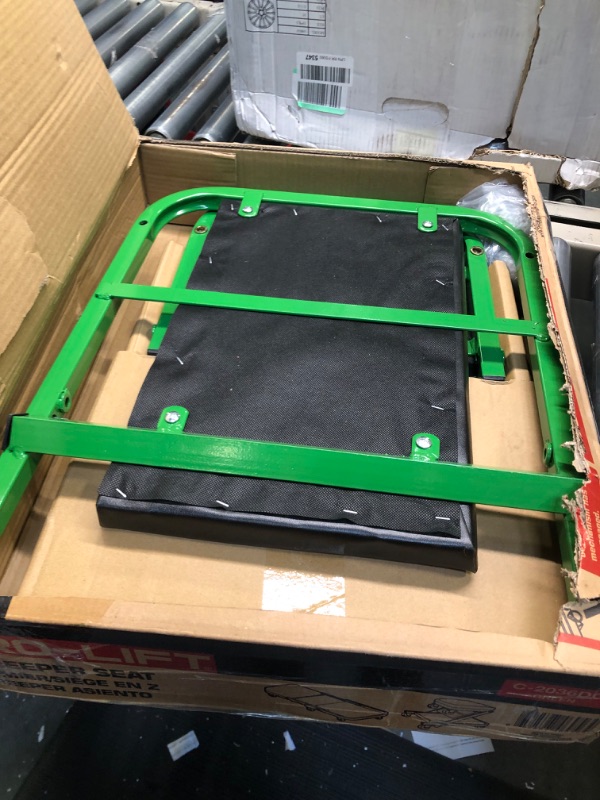 Photo 3 of Pro-LifT C-2036DG Black/Green 300 Lbs Mechanic Creeper & T-6903D Double Pin Jack Stands - 3 Ton Green Creeper + Double Pin Jack Stands