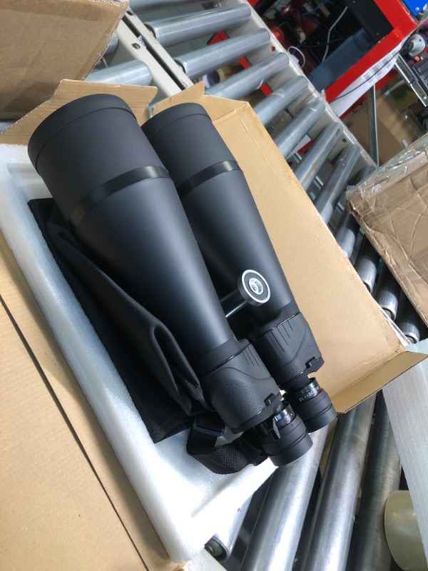 Photo 2 of ESSLNB 15-30X80 Zoom Astronomy Binoculars with Built-in Tripod Mount Giant Binoculars with Phone Adapter and Case for Bird Watching Hunting and Stargazing