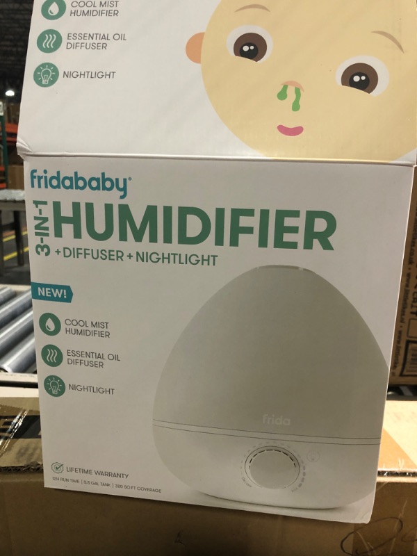 Photo 2 of Frida Baby Fridababy 3-in-1 Humidifier with Diffuser and Nightlight, White