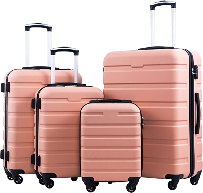 Photo 1 of  Coolife Luggage 4 Piece Set Suitcase Spinner Hardshell Lightweight TSA Lock

