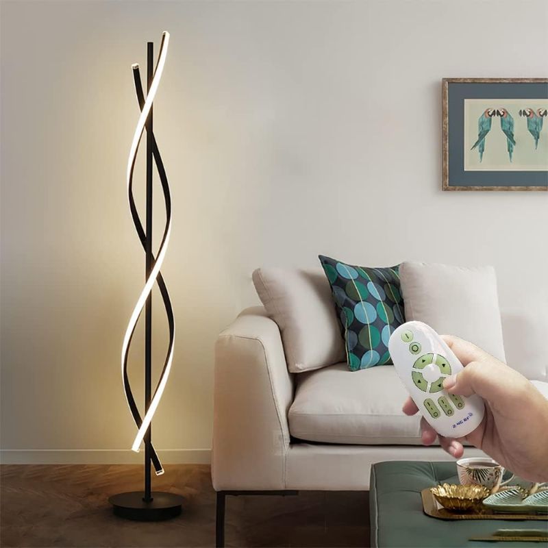 Photo 1 of  
AooLiWang 61inch Height; 60W DNA Spiral LED Floor Lights;Art Interior Decoration Home Nordic Floor Lamp Standing Lamp for Living Room Lighting ; 3Color...