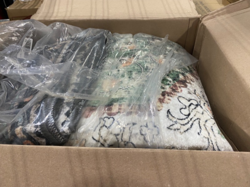 Photo 1 of YesRug 8x10 Area Rugs for Living Room Green Boho Rug Washable Rug Persian Vintage Rug Low Pile Non-Slip Large Rug for Bedroom Dining Room 8'x10' Green/Multi