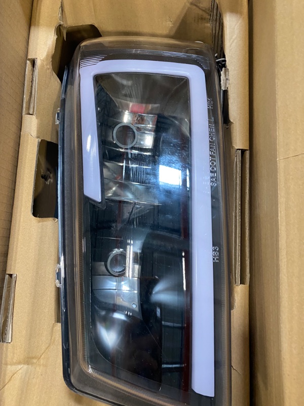 Photo 8 of  2004-2012  Chevy Colorado GMC Canyon Black LED Tube Headlights Left+Right AND 2004-2012 Chevy Colorado GMC Canyon Black C-Type LED Tube Tail Lights Pair - Passenger and Driver Side