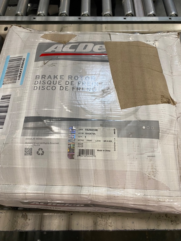 Photo 1 of AC Delco 18A2679A Brake Disc, Stock Replacement, Rear Driver Or Passenger Side