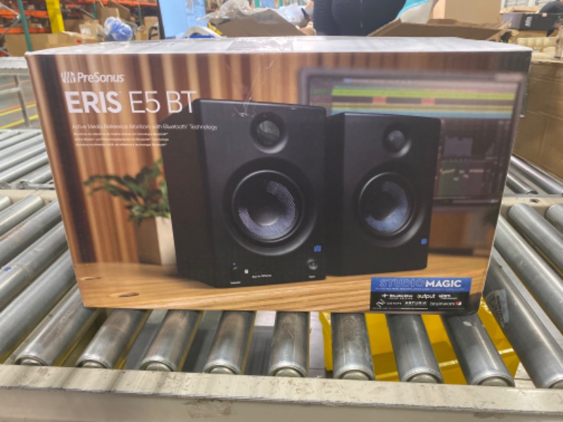 Photo 2 of PreSonus Eris E5 BT-5.25" Near Field Studio Monitors with Bluetooth, 100W Power, Subwoofer Output, Plus Balanced and Unbalanced Inputs E5 (Pair) Bluetooth