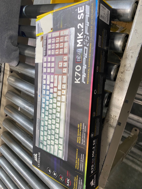 Photo 2 of Corsair K70 RGB MK.2 SE Mechanical Gaming Keyboard (White, Cherry MX Speed Switches)