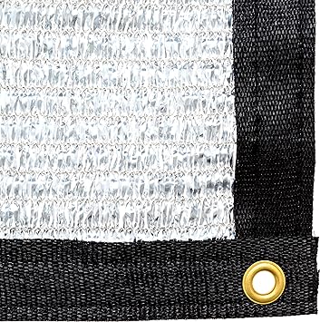 Photo 1 of Be Cool Solutions 70% Reflective Aluminet Sun Shade Cloth (10' x 14') - UV Protection | Lightweight, Easy Setup Mesh Canopy Cover with Grommets | Sturdy, Durable Shade Fabric for Garden, Patio & Porch