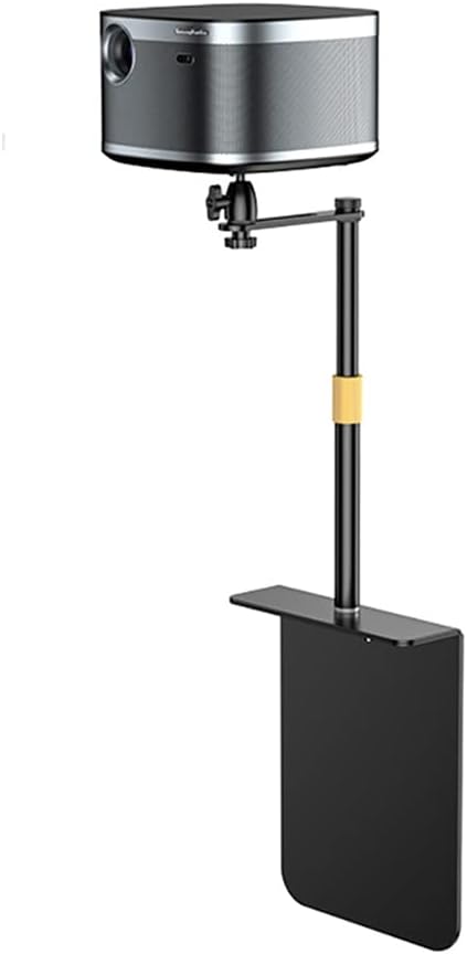 Photo 1 of HVAYING Projector Stand, Bedside Sofa Stand, Wall Stand, Desktop Stand, Two Installation Methods, 360 Degree Rotation, Metal Structure, Plug-In Stable Base , Organize Wires
