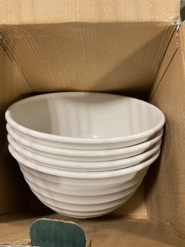 Photo 3 of 60 Oz Big Salad Bowl Soup Bowl , Large Bowls for Eating Microwave and Dishwasher Safe BPA-Free Eco-Friendly Deep Cereal Bowls for Cereal, Salad, Ramen,Soup, Mixing?NOT CERAMIC? [Set of 8]