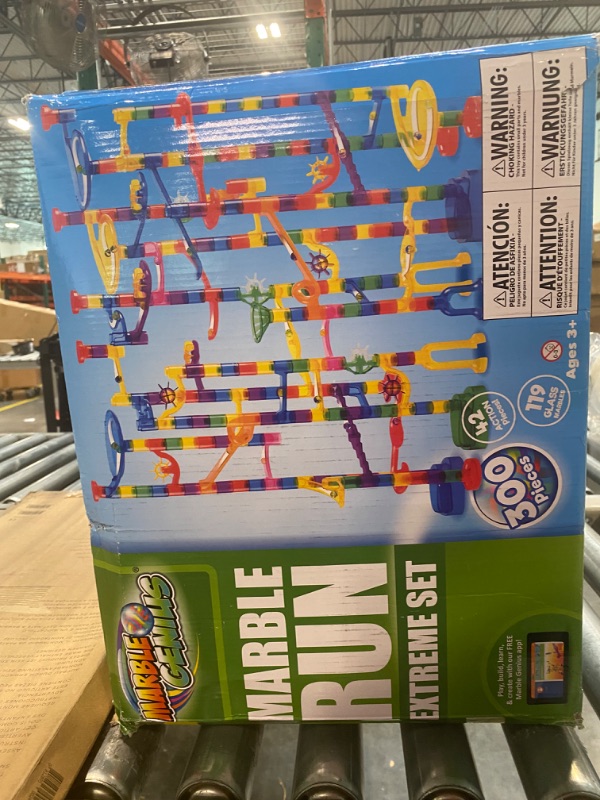 Photo 2 of Marble Genius Marble Run (300 Complete Pieces) Maze Track or Race Games for Kids Ages 4-8, for Adults, Teens, and Toddlers, (118 Translucent Marbulous Pieces + 119 Glass-Marble Set), Extreme Set 3.) Extreme Set - 300 Complete Pieces