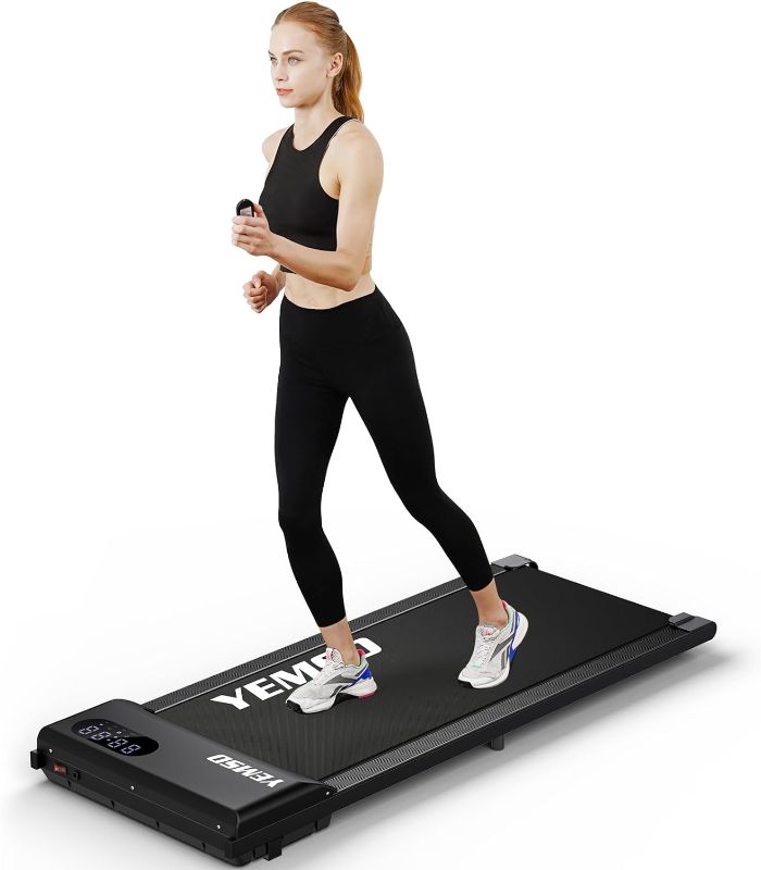Photo 1 of Walking Pad, Under Desk Treadmill 2.25HP, Walking Pad Treadmill for Home Office with LED Display, Remote Controller, 286LBS Weight Capacity