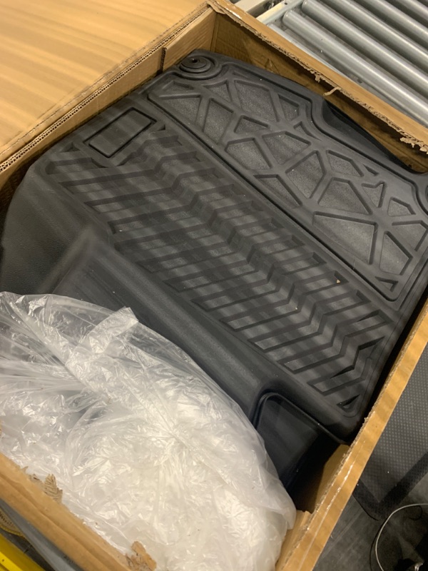 Photo 3 of MuHize Kia Sportage Floor Liners - All Season Heavy Duty Floor Mats, Odorless Anti-Slip Floor Mats Fit for Kia Sportage(Not for Hybrid), Full Set 1st and 2nd Row Liners Black for Not Hybrid