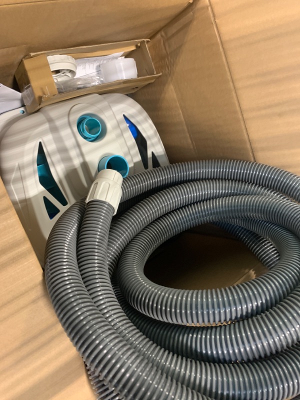 Photo 1 of INTEX 28005E ZX300 Deluxe Pressure-Side Above Ground Automatic Pool Cleaner: For Bigger Pools – Cleans Pool Floors and Walls – Removes Debris – Removable Filter Tray – 21ft Tangle Free Hose
