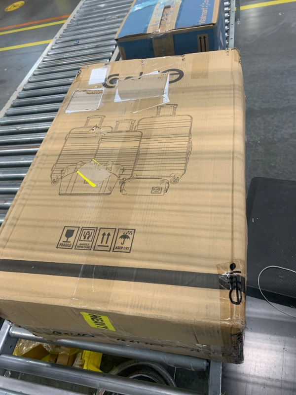 Photo 2 of Coolife Suitcase 1 Piece Luggage Set Carry On Hardside Luggage with TSA Lock Spinner Wheels (Navy, 