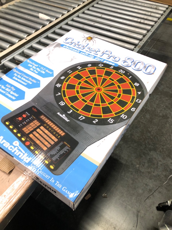 Photo 2 of Arachnid Cricket Pro 800 Electronic Dartboard with NylonTough Segments for Improved Durability and Playability and Micro-thin Segment Dividers for ReducedBounce-outs , Black