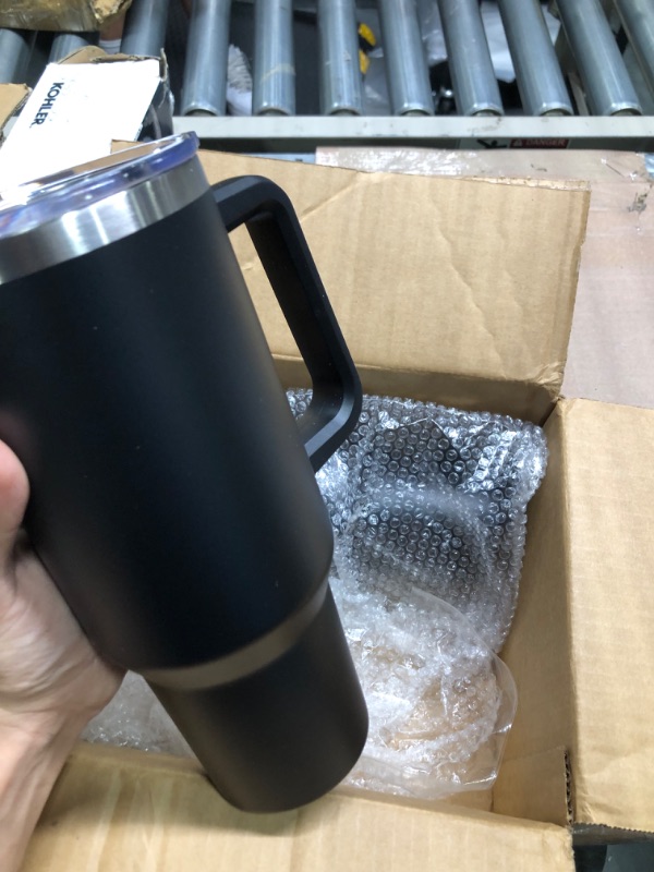 Photo 4 of , Insulated Stainless Steel Tumbler with 2 In 1 Lid, Double Vacuum Travel Mug Coffee Cup, Black Pack 2