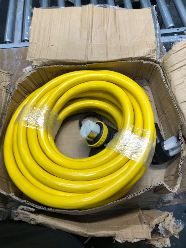 Photo 1 of Kohree 50' RV Power Extension Cord 50 Amp with Grip Handle, NEMA 14-50P to SS 2-50R RV Locking Adapter Plug, LED Indicator & 30A Male to 50A Female RV Power Adapter, ETL Listed 50M/50F 50'