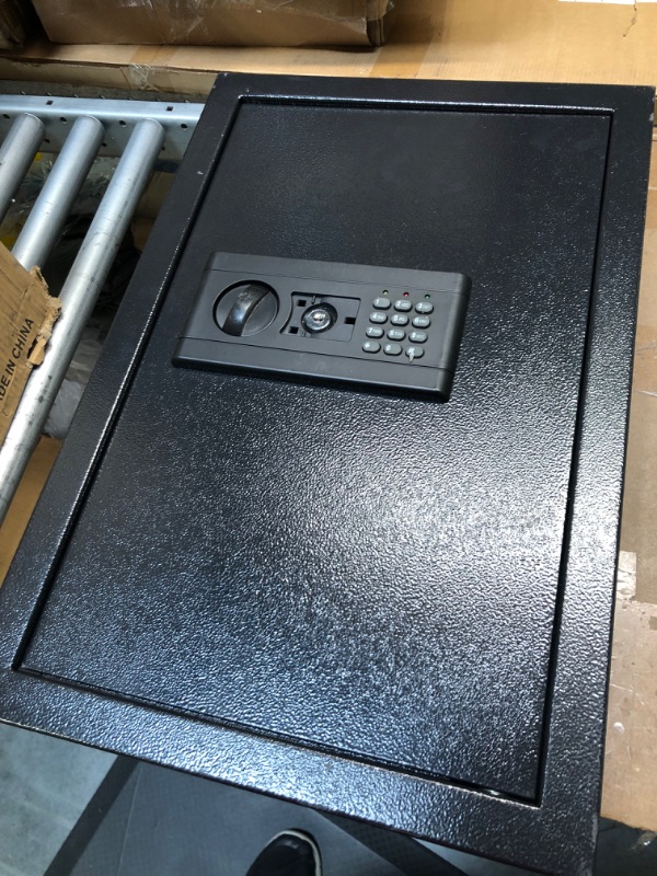 Photo 3 of 22.05" Tall Fireproof Wall Safe Between Studs 16" Centers, Heavy Duty Flush In Wall Safe Between Studs with Hidden Compartment & 2 Removable Shelves, Hidden Wall Mount Safe for Firearms Money Jewelry