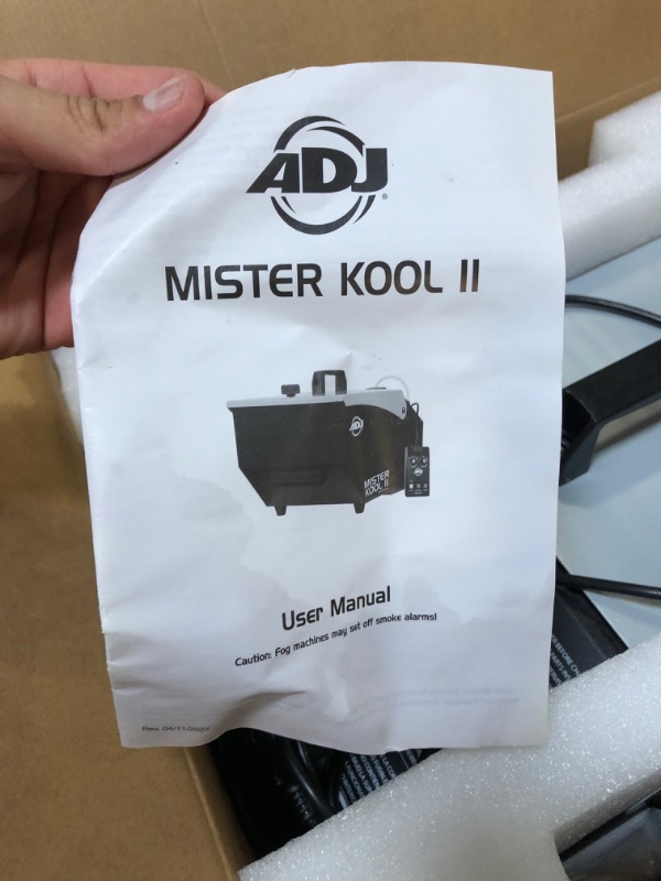 Photo 2 of ADJ Products MISTER-KOOL-II Grave Yard Low Lying Water Based Fog Machine Mister Kool II