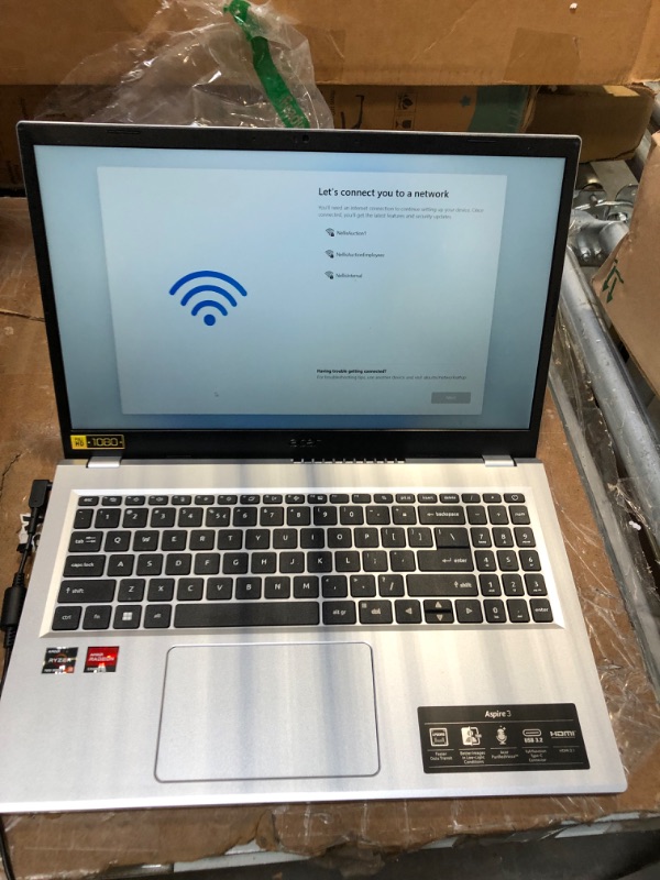 Photo 1 of Acer Aspire 5 A515-56-347N Slim Laptop - 15.6" Full HD IPS Display - 11th Gen Intel i3-1115G4 Dual Core Processor - 8GB DDR4 - 128GB NVMe SSD - WiFi 6 - Amazon Alexa - Windows 11 Home in S Mode i3-1115G4/8GB Notebook Only