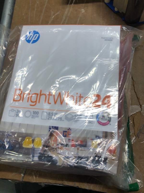 Photo 1 of HP Printer Paper | 8.5 x 11 Paper | BrightWhite 24 lb |1 Ream - 500 Sheets| 100 Bright | Made in USA - FSC Certified | 203000R 1 Ream | 500 Sheets Letter (8.5 x 11)