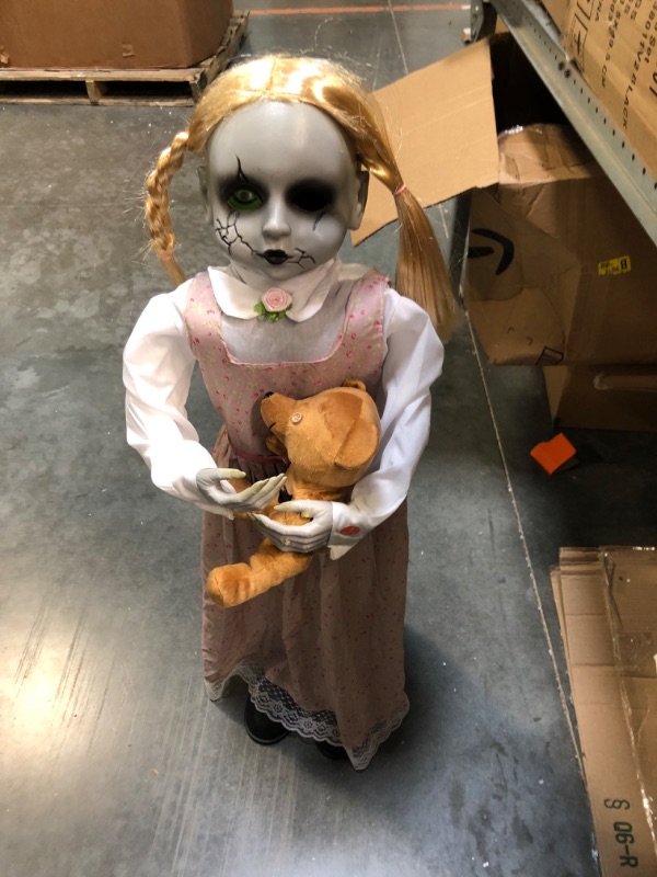 Photo 1 of 3 ft. Animated LED Haunted Dolls