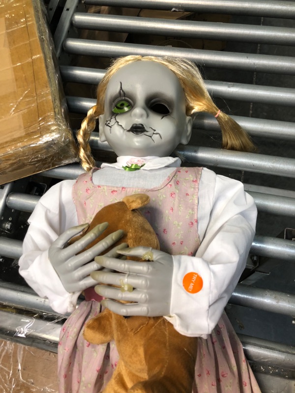 Photo 3 of 3 ft. Animated LED Haunted Dolls