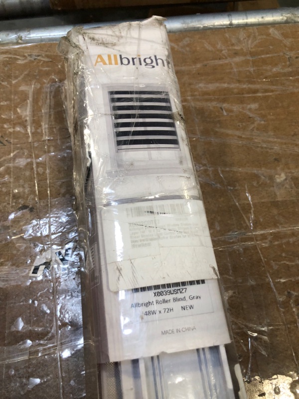 Photo 2 of ALLBRIGHT Classic 100% Blackout Roller Shades, Window Blinds with Thermal Insulated, UV Protection Fabric, Vinyl Roller Blinds for Home/Bedroom/Door, Easy to Install 48 x 72
