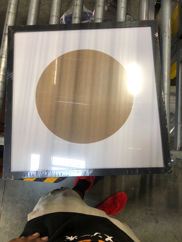 Photo 1 of ArtDirect - Woods, Linda 20x20 Black Modern Framed Art Print Titled: Scandi Ball III 20x20 Inches Black Modern Wood Frame