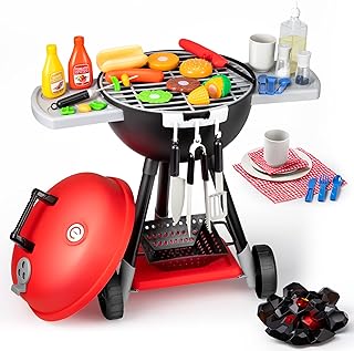 Photo 1 of JOYIN 34 PCS Cooking Toy Set, Kitchen Toy Set, Toy BBQ Grill Set, Little Chef Play, Kids Grill Playset Interactive BBQ Toy Set for Kids