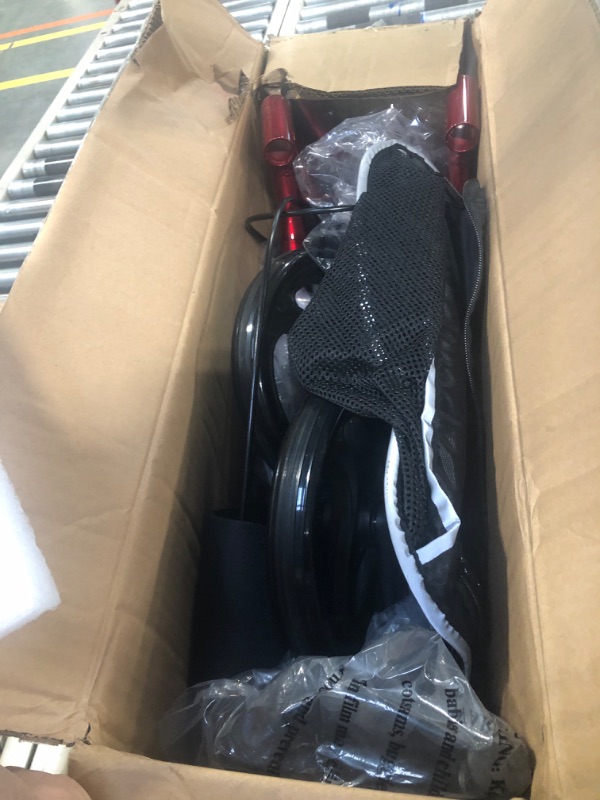 Photo 1 of Healconnex Rollator Walkers for Seniors-Folding Rollator Walker with Seat and Four 8-inch Wheels-Medical Rollator Walker with Comfort Handles and Thick Backrest-Lightweight Aluminium Frame and Basket Red