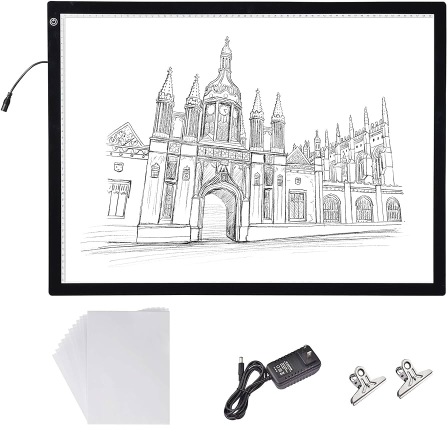 Photo 1 of Yescom Portable A2 Light Pad 25"x19" LED Light Box for Tracing Diamond Painting Light Board Drawing Board Dimmable for Sketching Artcraft Tattoo