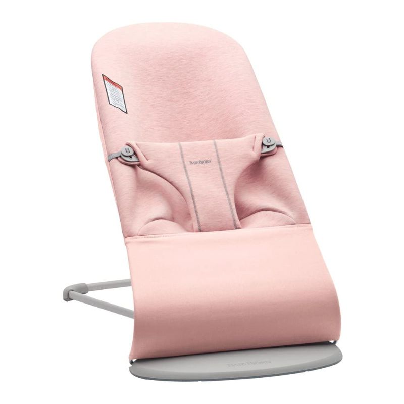 Photo 1 of BabyBjörn Bouncer Bliss, Sand Gray, Cotton (006017US) PINK