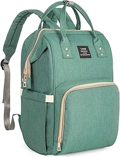 Photo 1 of Jewelvwatchro Diaper Backpack, Large Capacity Baby Bag, Multi-Function Travel Backpack Nappy Bags, Nursing Bag, Fashion Mummy, Roomy Waterproof for Baby Care, Stylish and Durable (Green)