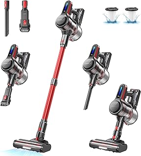 Photo 1 of ORFELD Cordless Vacuum Cleaner, Stick Vacuum with 26Kpa Powerful Suction, 45Mins Runtime Rechargeable Vacuum, Anti-Tangle & 1.5L Dust Cup, 6 in 1 Lightweight Vacuum for Hardwood Floor Carpet Pet Hair